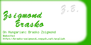 zsigmond brasko business card